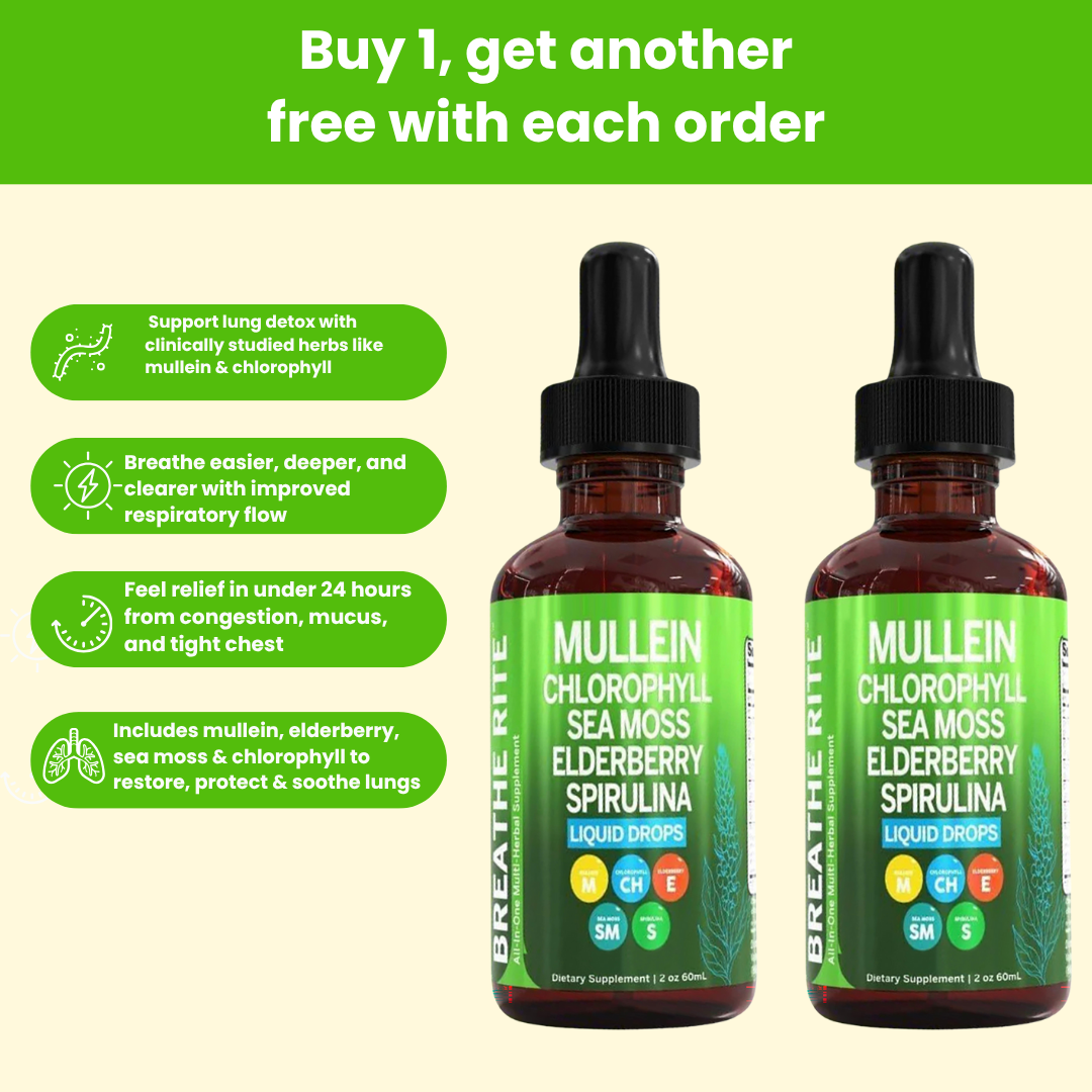 Breathe Rite Chlorophyl Sea Moss Elderberry Spirulina